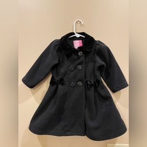 Good Lad Black Pea Coat size 2T